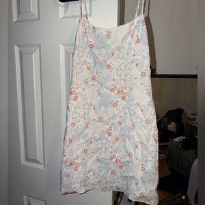 Aritzia Blue and Red Patterned dress